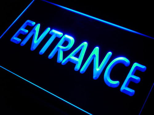 Entrance Display Neon Light Sign